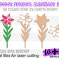 Stargazer Lily Wooden Laser Cut Flower - Simple Diy Florals For Bouquets - Files for Sign Making - SVG Cut File For Glowforge - Digital File