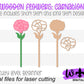 Carnation Wooden Laser Cut Flowers - Simple Diy Florals For Bouquets - Files for Sign Making - SVG Cut File For Glowforge - Digital File