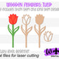 Tulip Wooden Laser Cut Flowers - Simple Diy Florals For Bouquets - Files for Sign Making - SVG Cut File For Glowforge - Digital File