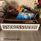 S'mores Station Serving Tray with Interchangeable Sides & engraved bottom recipe