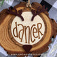 Reindeer Name Wood Slice Rustic Christmas Layered Ornament Set - Quick Cut and Engrave - Cut File For Glowforge Lasers - Digital SVG File