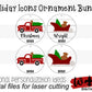 Holiday Icons Ornament Bundle - Personalizable Modern Farmhouse Christmas Ornaments - Cut File For Glowforge Lasers - Digital SVG File