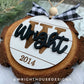 Rustic Engraved Est Layered Knockout Ornament Set - Engraved Personalizable Christmas Ornaments - Cut File For Glowforge - Digital SVG File