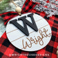 Personalized Initial and Year Christmas Ornaments - Engraved Personalizable Shiplap Ornaments - Cut File For Glowforge - Digital SVG File