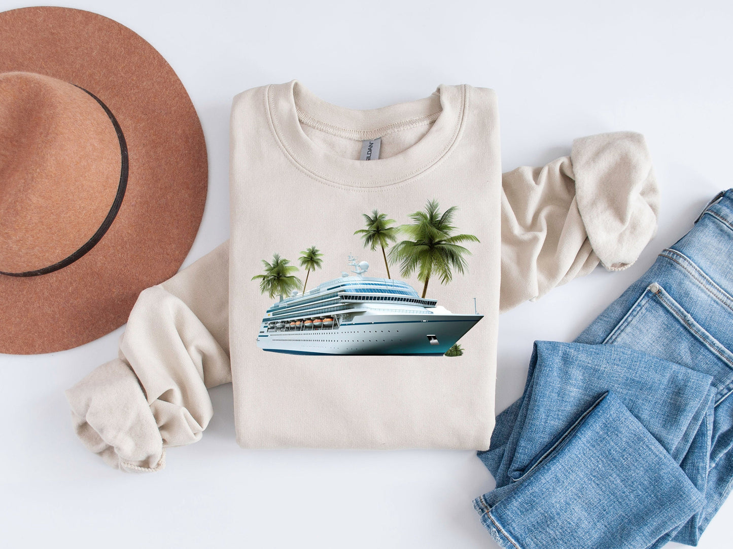 Caribbean Escape: Cruise Ship Sublimation Design for Tropical Adventure