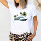 Caribbean Escape: Cruise Ship Sublimation Design for Tropical Adventure