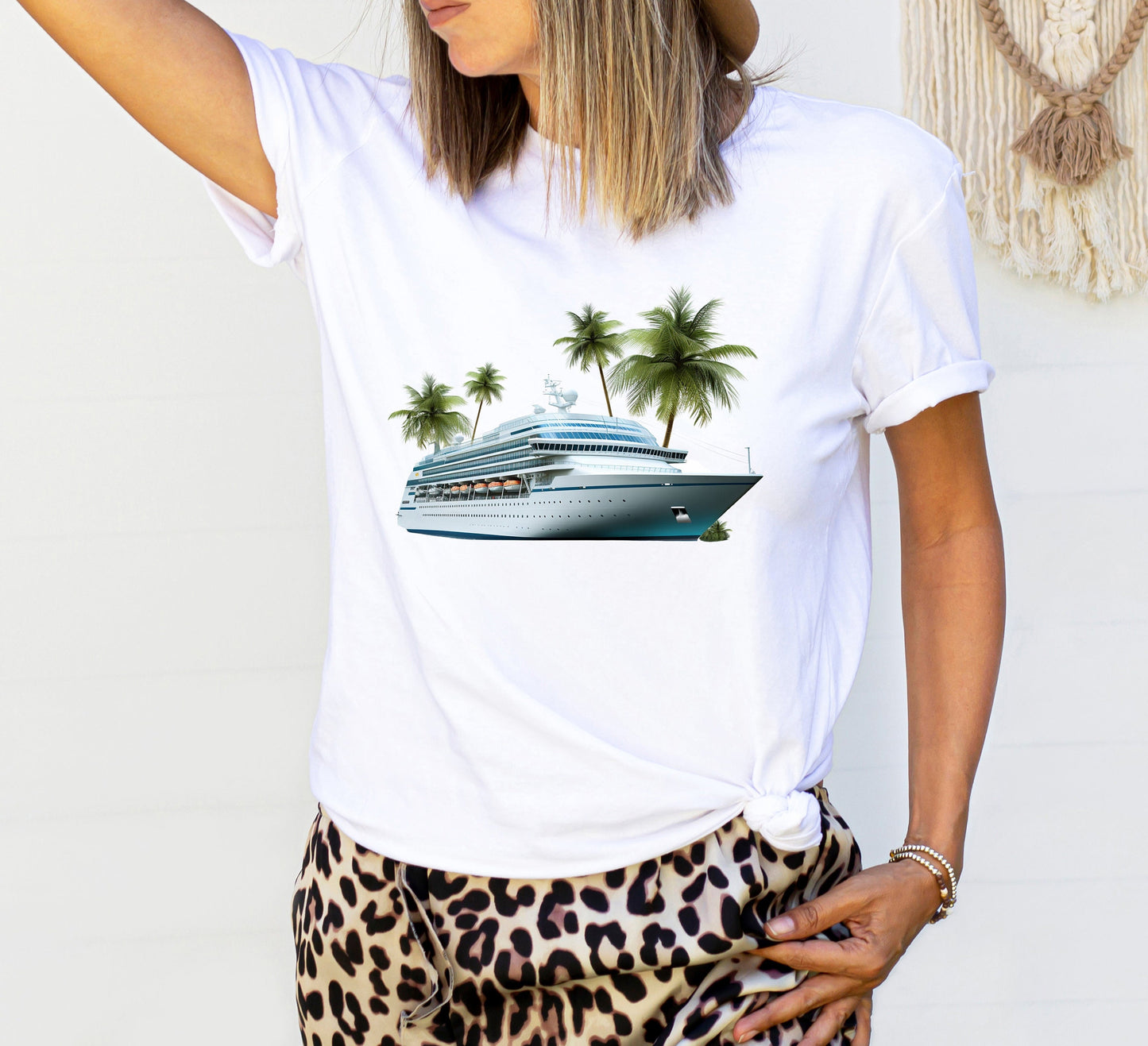 Caribbean Escape: Cruise Ship Sublimation Design for Tropical Adventure