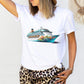 Cruising the Caribbean Waves: Sublimation Design with Ship in Island Flair