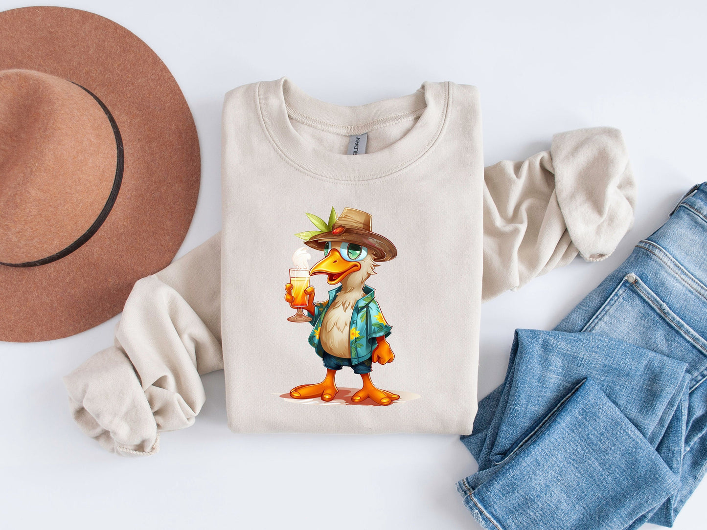 Duck-A-Licious Cruise: Caribbean Duck Sublimation Design for Fashionable Explorers