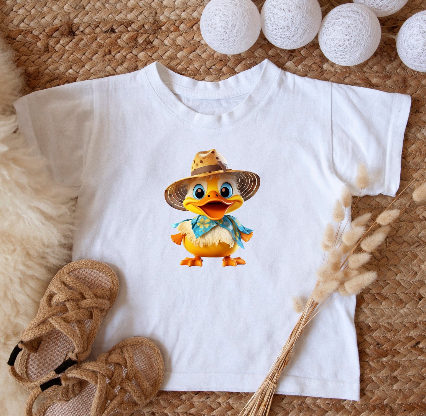 Tropical Quack-iness: Rubber Duck Caribbean Style Sublimation Design