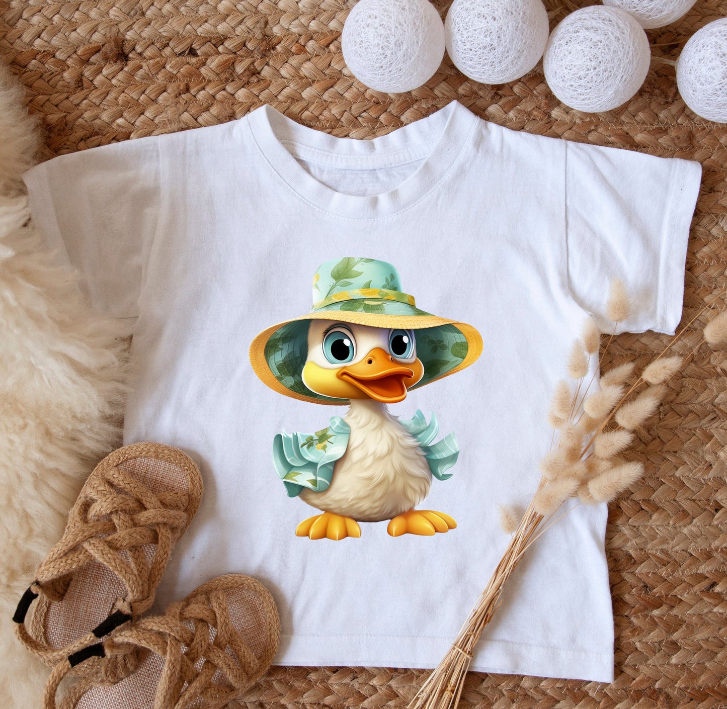 Tropical Delight: Caribbean Style Lady Duck Sublimation Design for Quirky Charm