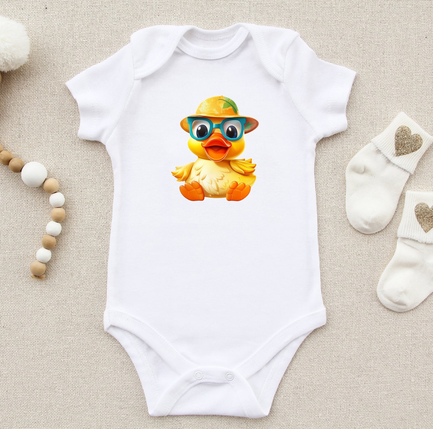 Tropical Vibes Ahoy: Caribbean Style Rubber Duck Sublimation Design for Duck Enthusiasts