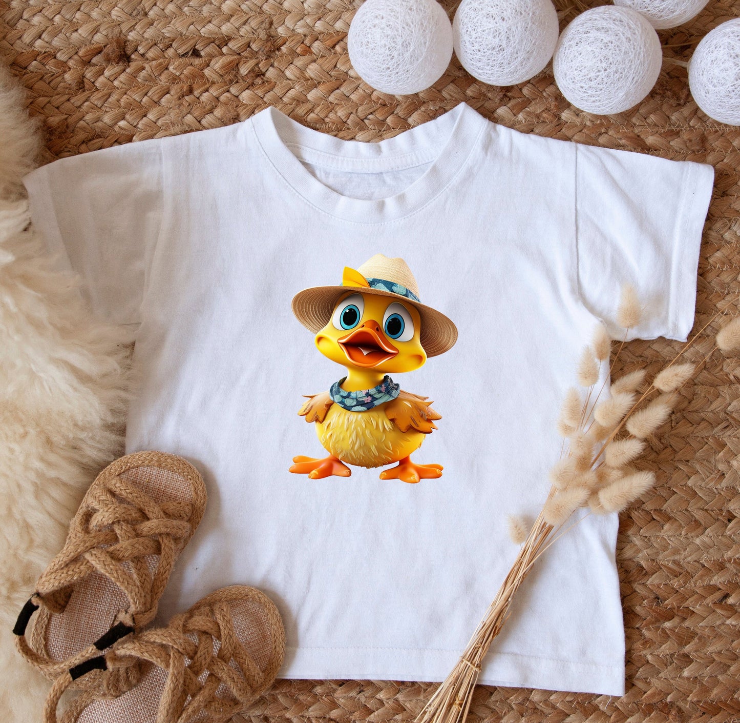 Caribbean Splash with Rubber Ducks: Cruising Duck Sublimation Design in Island Style