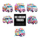 Sweet Delights: Vibrant Ice Cream Truck Sublimation Clip Art