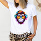 Whimsical Geeky Nerd Monkey: Vibrant Cartoon Sublimation Clipart