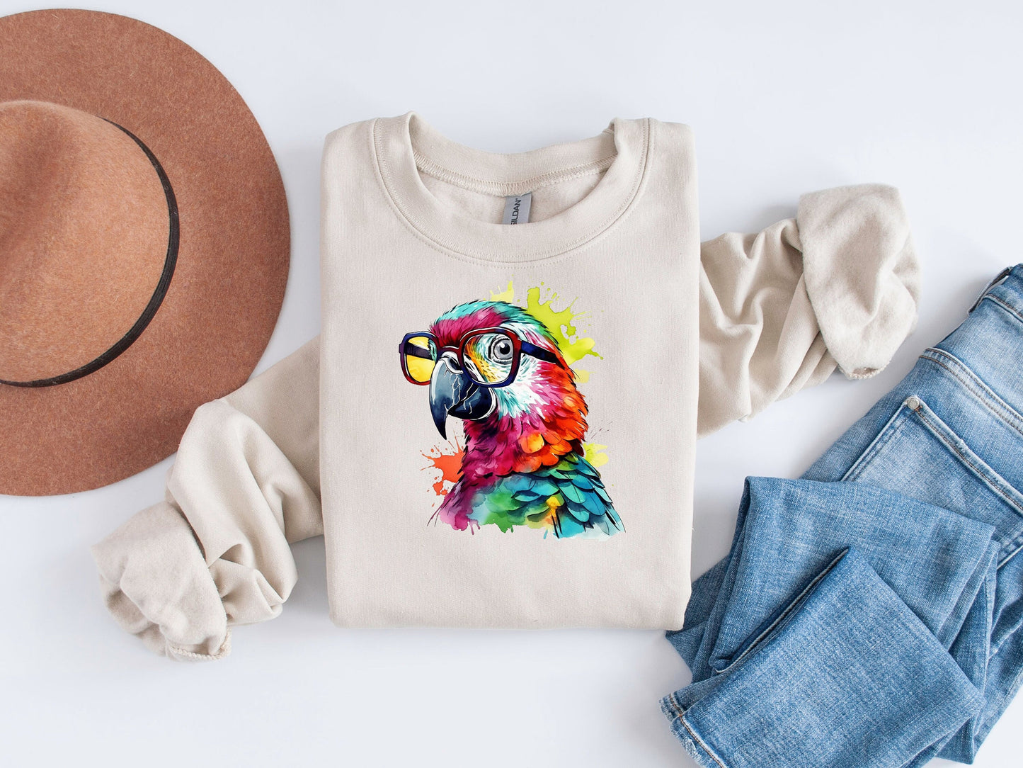 Playful Parrot Palette: Vibrant Sublimation Clip Art for Artistic Expressions