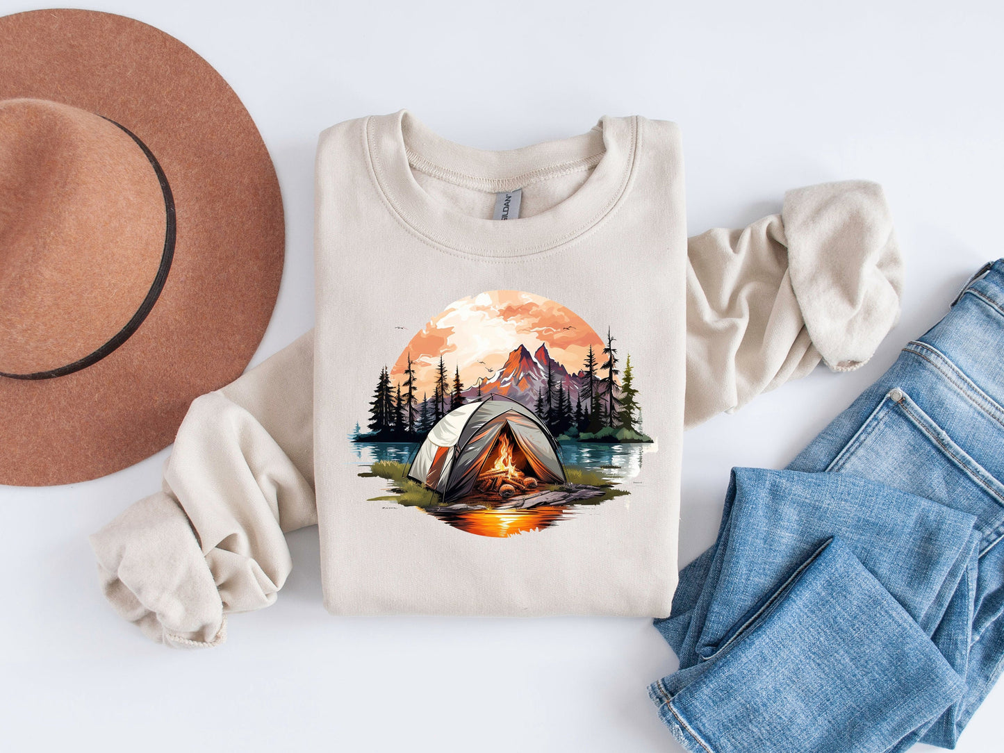 Adventure Awaits: Camping Sublimation Design Bundle with Tent, Mountains, and More