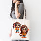 Colorful Cartoon Monkey: Nerd Girl Sublimation Clipart Set - Geeky Monkey Clipart Bundle