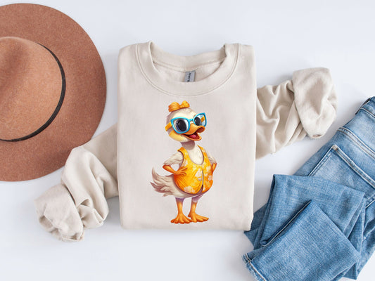 Cruise in Style: Caribbean Duck Sublimation Design for the Free-Spirited