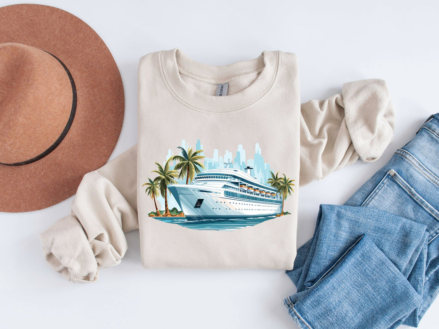 Embark on a Caribbean Journey: Cruise Ship Sublimation Design with Tropical Touch