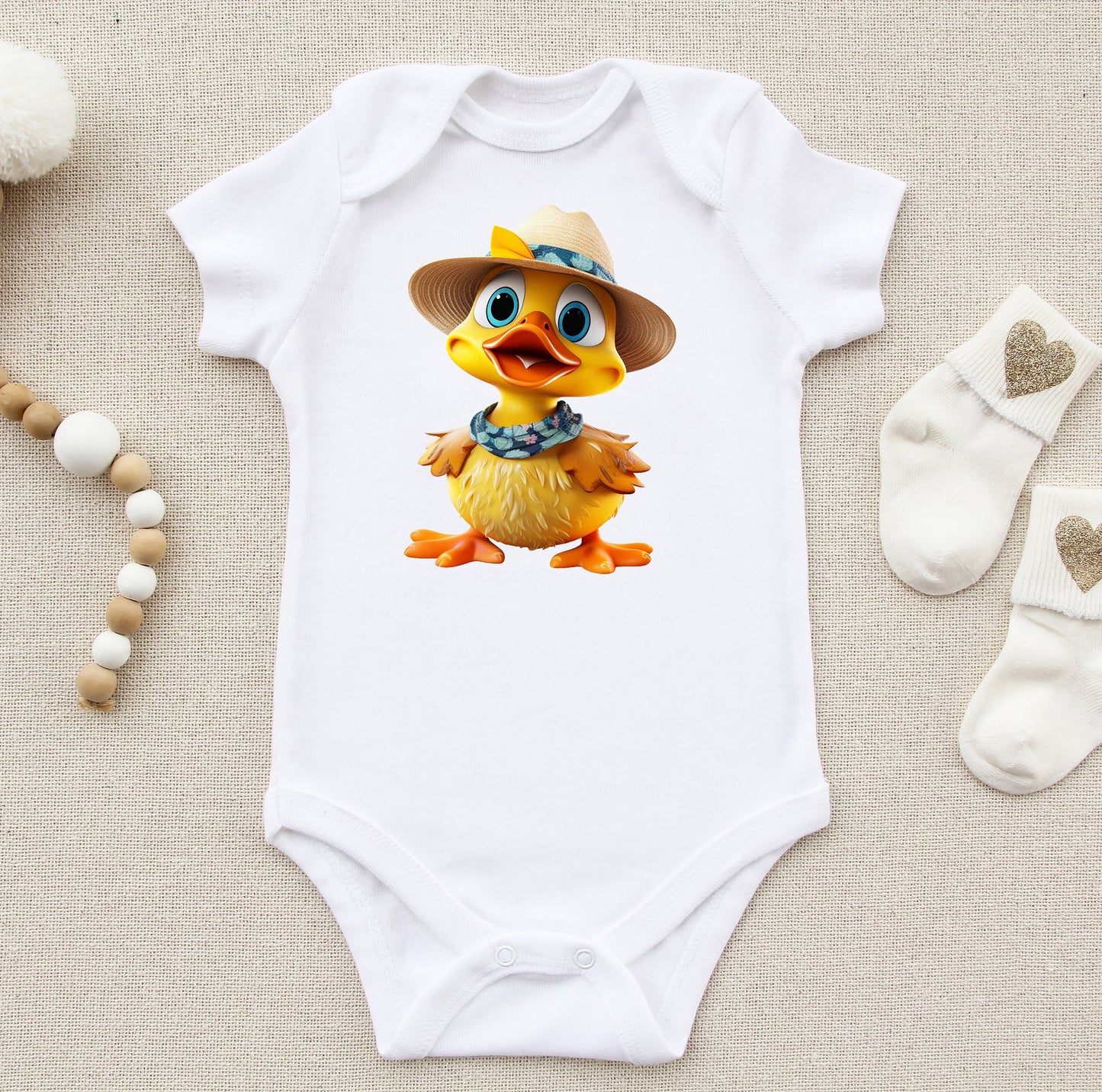 Caribbean Splash with Rubber Ducks: Cruising Duck Sublimation Design in Island Style