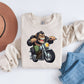 Wild Ride: Gorilla on a Motorcycle Sublimation Design for Adventurous Souls