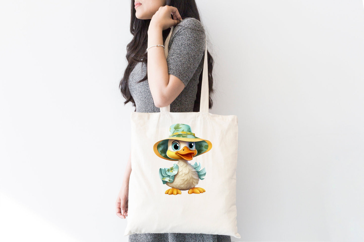 Tropical Delight: Caribbean Style Lady Duck Sublimation Design for Quirky Charm