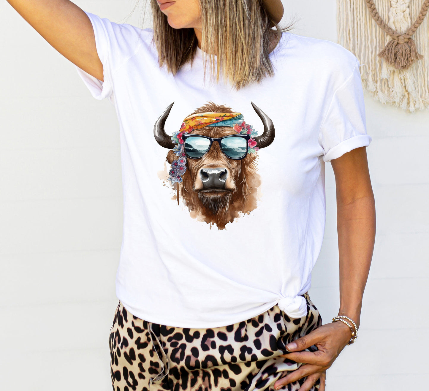 Bold Buffalo: Bandana Sublimation Clipart for Western Style