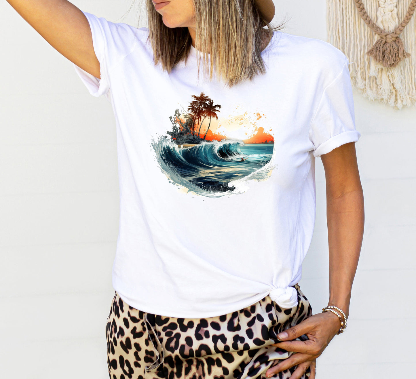 Ride the Waves: Surfing Sunset Sublimation Design Bundle with Beach Vibes