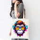 Whimsical Geeky Nerd Monkey: Vibrant Cartoon Sublimation Clipart