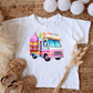 Sweet Delights: Vibrant Ice Cream Truck Sublimation Clip Art