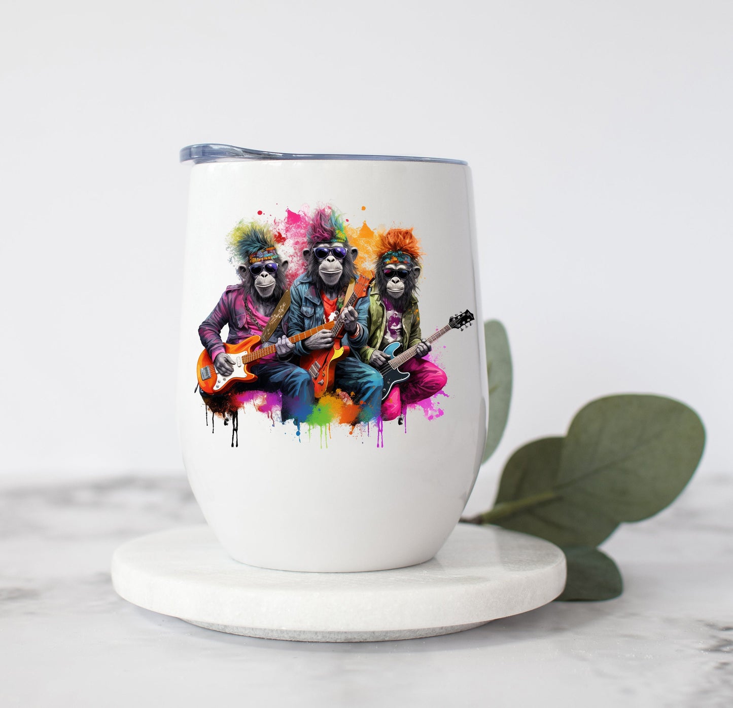 The Melody Monkeys Sublimation Design: Whimsical Music Lovers Graphic for Apparel, T-Shirts, Crafts