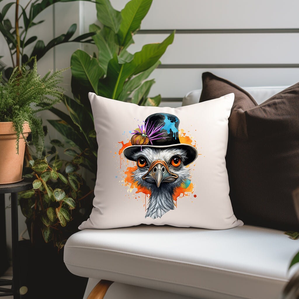 Vibrant Halloween Ostrich Sublimation Clip Art Bundle