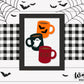 Halloween Stacked Coffee Mugs Farmhouse Frame Sign Bundle - Tiered Tray Decor and DIY Kits - Cut File For Glowforge Laser - Digital SVG File