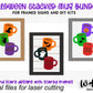 Halloween Stacked Coffee Mugs Farmhouse Frame Sign Bundle - Tiered Tray Decor and DIY Kits - Cut File For Glowforge Laser - Digital SVG File