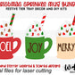 Christmas Sprinkle Mugs Bundle - Seasonal Tiered Tray Decor and DIY Kits - Cut File For Glowforge Lasers - Digital SVG File