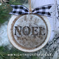 Rustic Farmhouse Stencil Wood Slices Layered Christmas Ornament Bundle - Quick Cut File For Glowforge Lasers - Digital SVG File