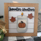 Autumn Mason Jar Candle Farmhouse Frame Sign Bundle - Tiered Tray Decor and DIY Kits - Cut File For Glowforge Lasers - Digital SVG File