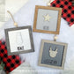 Farmhouse Frame Ornaments - Layered Christmas Square Signs - Winter Tier Tray Decor - Cut File For Glowforge Lasers - Digital SVG File