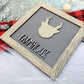 Farmhouse Frame Ornaments - Layered Christmas Square Signs - Winter Tier Tray Decor - Cut File For Glowforge Lasers - Digital SVG File