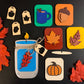 Autumn Interchangeable Mason Jar Candle Bundle - Tiered Tray Decor and DIY Kits - Cut File For Glowforge Lasers - Digital SVG File