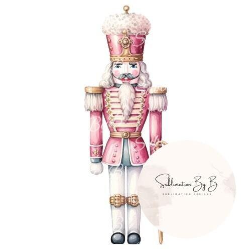 Elegantly Nutty Christmas Delight Nutcracker Sublimation Design - Perfect for Festive Creations