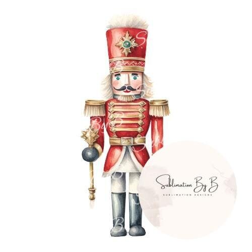 Elegant Christmas Nutcracker Sublimation Design - Festive and Fun Holiday Decor for Your Festive Projects