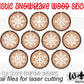 Rustic Snowflake Wood Slices - Layered Christmas Ornament Bundle - Quick Cut and Score File For Glowforge Lasers - Digital SVG File