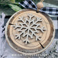 Rustic Snowflake Wood Slices - Layered Christmas Ornament Bundle - Quick Cut and Score File For Glowforge Lasers - Digital SVG File