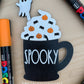 Halloween Sprinkle Mugs Bundle - Seasonal Tiered Tray Decor and DIY Kits - Cut File For Glowforge Lasers - Digital SVG File