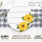 Southern Farmhouse Sunflower Door Hanger Floral Round - Seasonal Sign Making and DIY Kits - Cut File For Glowforge Lasers - Digital SVG File