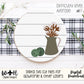 Rustic Farmhouse Cotton Sprigs Shelf Sitter - Seasonal Sign Making and DIY Kits - Cut File For Glowforge Lasers - Digital SVG File