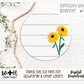 Black Eyed Susan Simple Floral Shelf Sitter - Round Sign Making and DIY Kits - Beginner Cut File For Glowforge Lasers - Digital SVG File