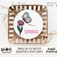 Spring Tulip Butterfly Bumble Bee Dragonfly Door Hanger - Floral Sign Making and DIY Kits - Cut File For Glowforge Laser - Digital SVG File